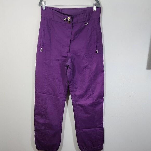 Vintage Inside Edge Vibrant Purple High-Waisted Ski Pants size L - Picture 1 of 10